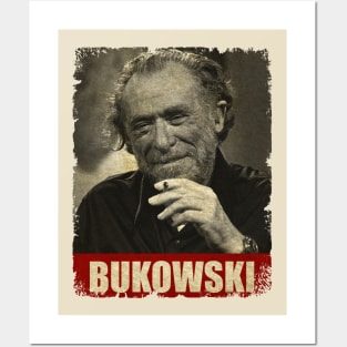 Charles Bukowski - NEW RETRO STYLE Posters and Art